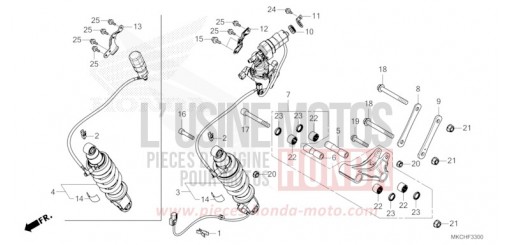COUSSIN ARRIERE GL1800M de 2021